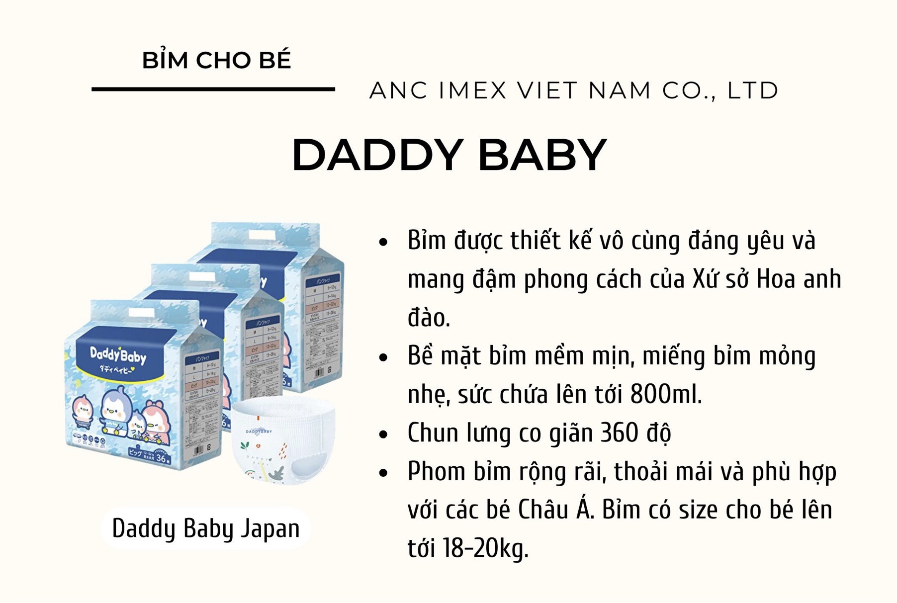 DADDY BABY - BỈM NỘI ĐỊA NHẬT