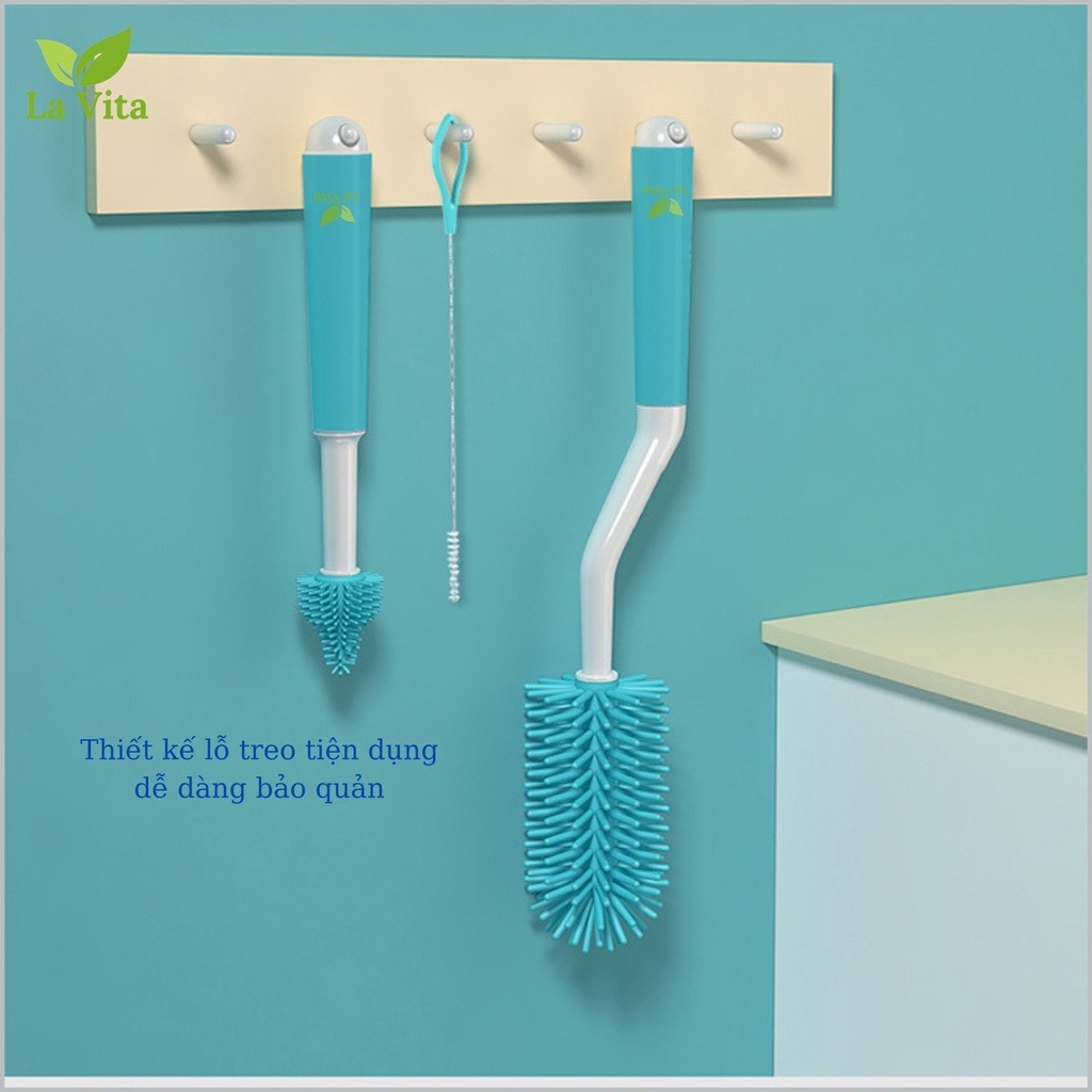 LAVITA - SET 3 CỌ BÌNH NÚM TI ỐNG HÚT M6355