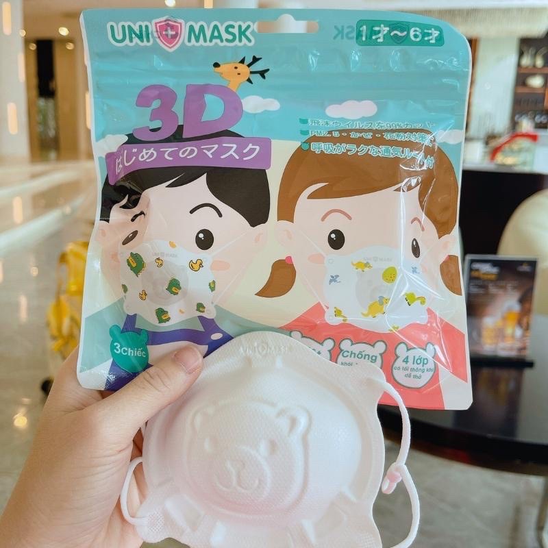 UNIMASK - KHẨU TRANG GẤU 3D
