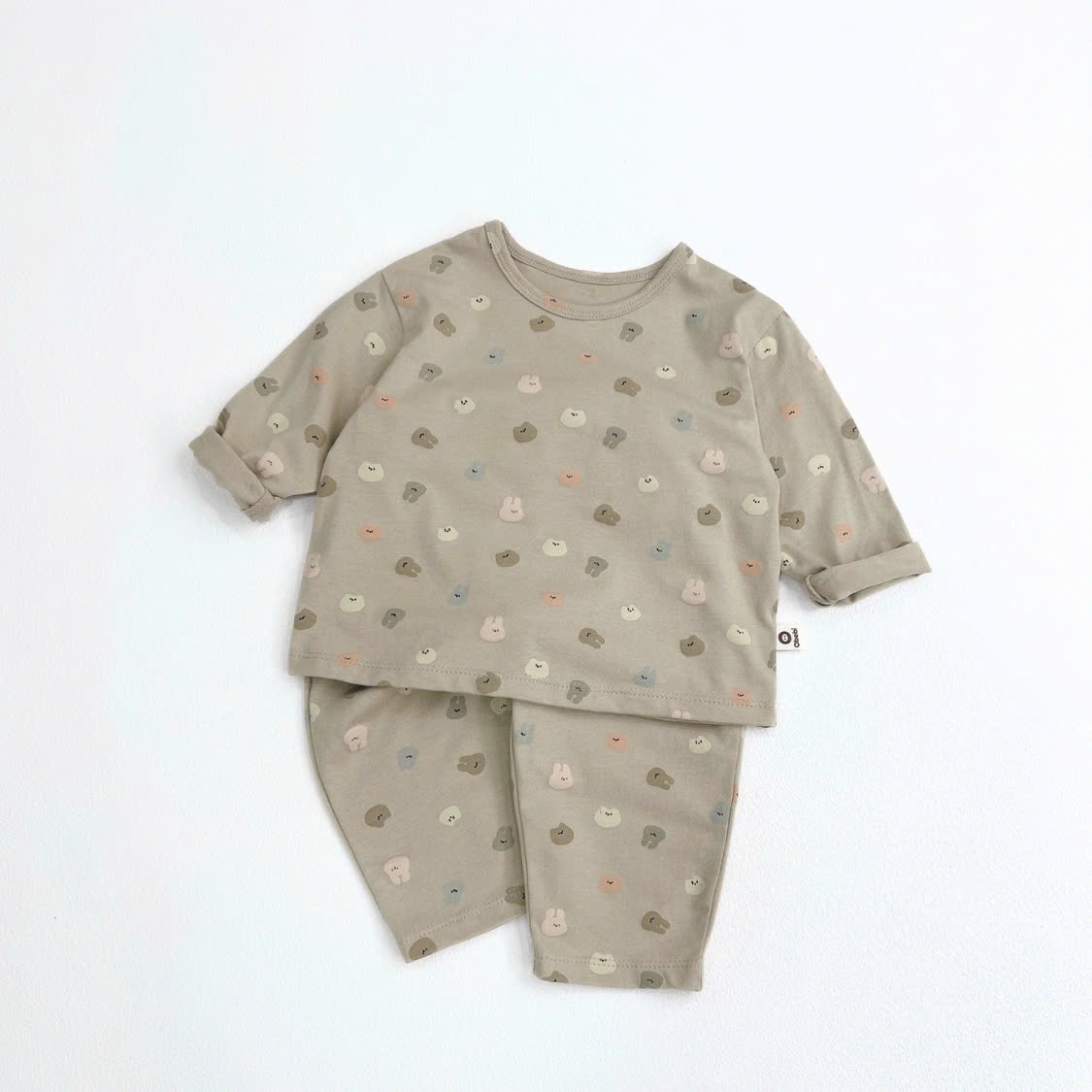 OBB - Bộ cotton mặt gấu thỏ (66-110)