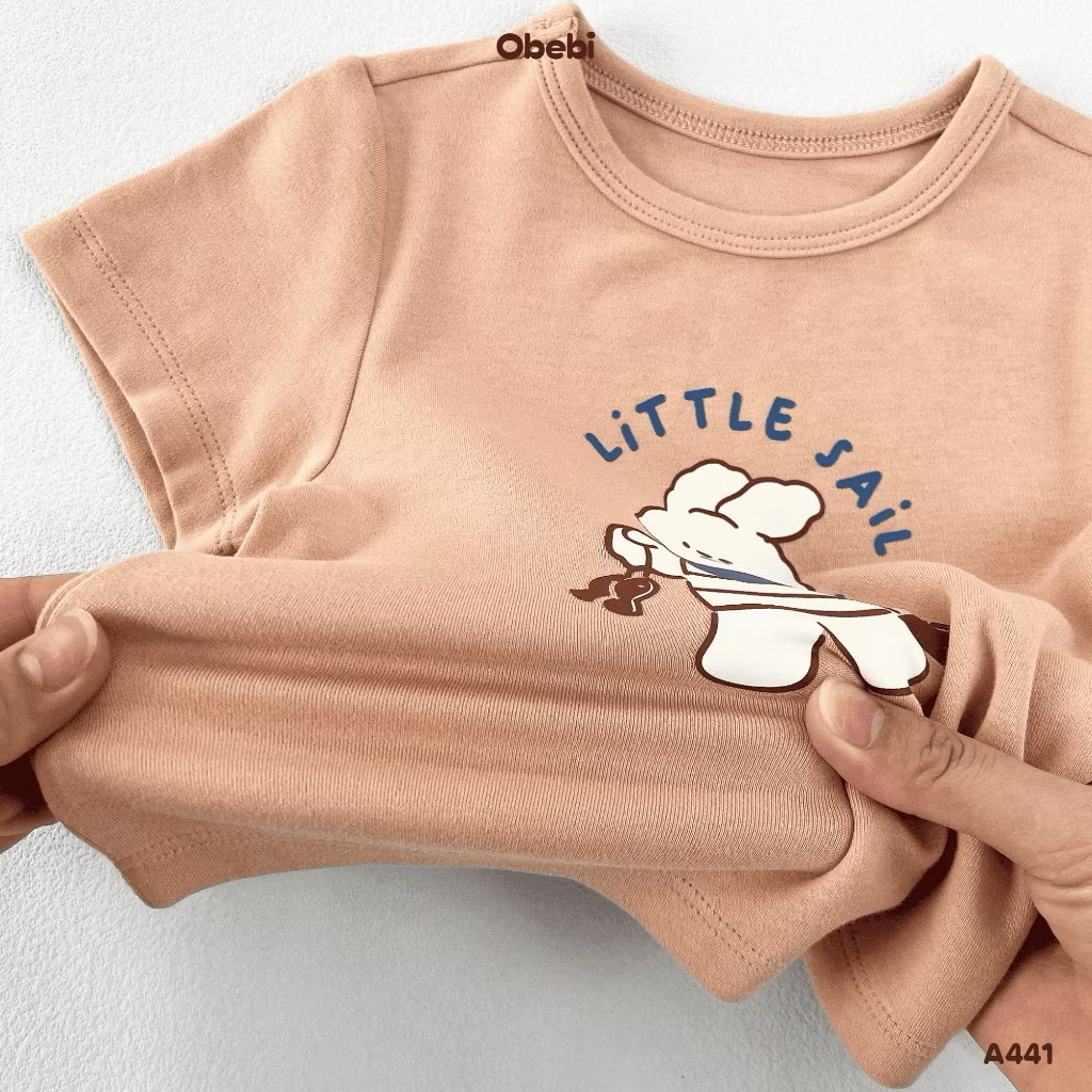 OBEBI - Áo thun in hình Little Sailor(66-110)