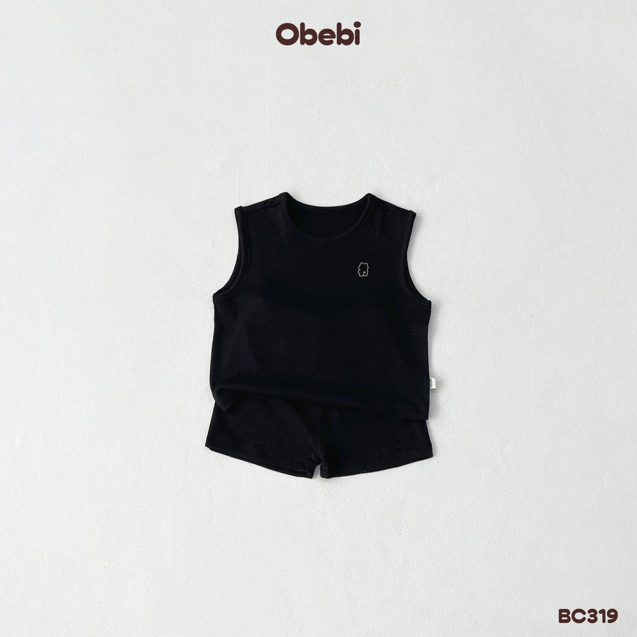 OBEBI - Bộ ba lỗ vải kháng khuẩn in gấu OBEBI (66-120)