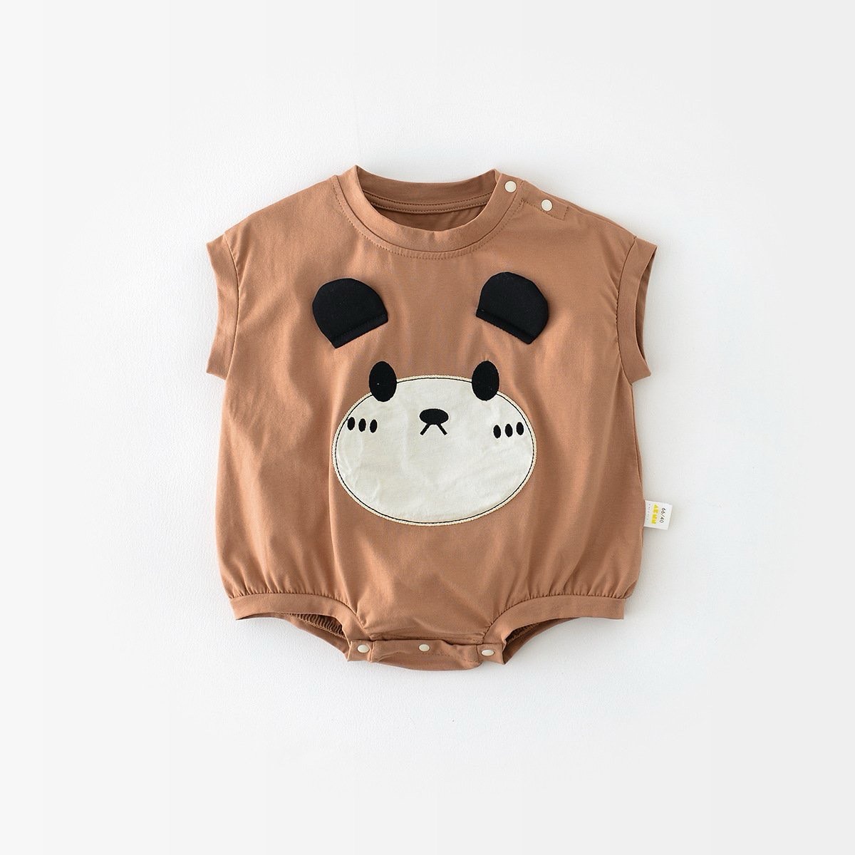 JS - Body cotton nâu mặt gấu tai đen(66-80)