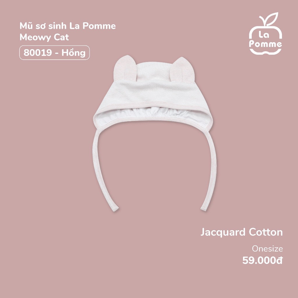 LA POMME Mũ sơ sinh Meowy cat