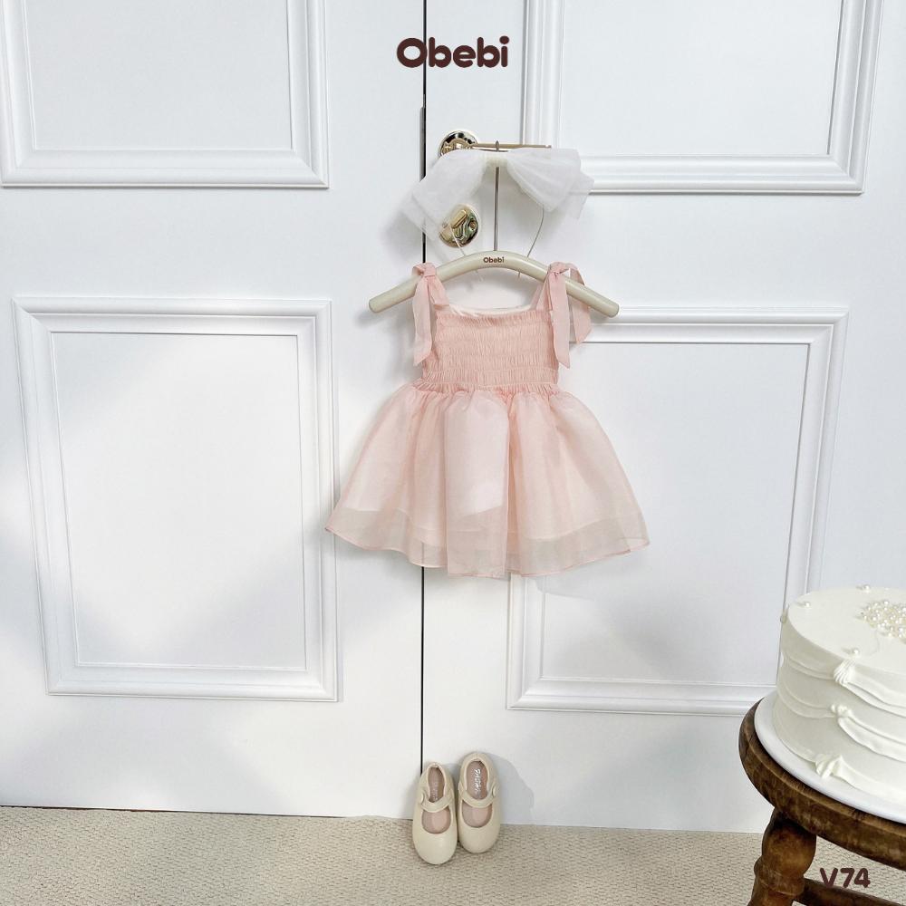 OBEBI - Váy 2 dây sinh nhật mùa hè OBEBI (73-120)