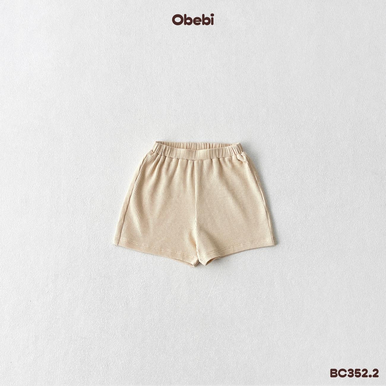 OBEBI - Bộ cộc sơ mi dệt nổi thoáng khí mùa hè OBEBI (73-120)