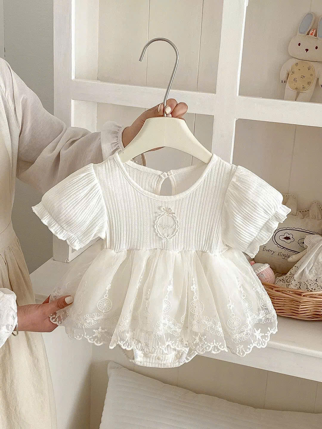 JS - Body kem thun tăm váy voan ren (66-80)