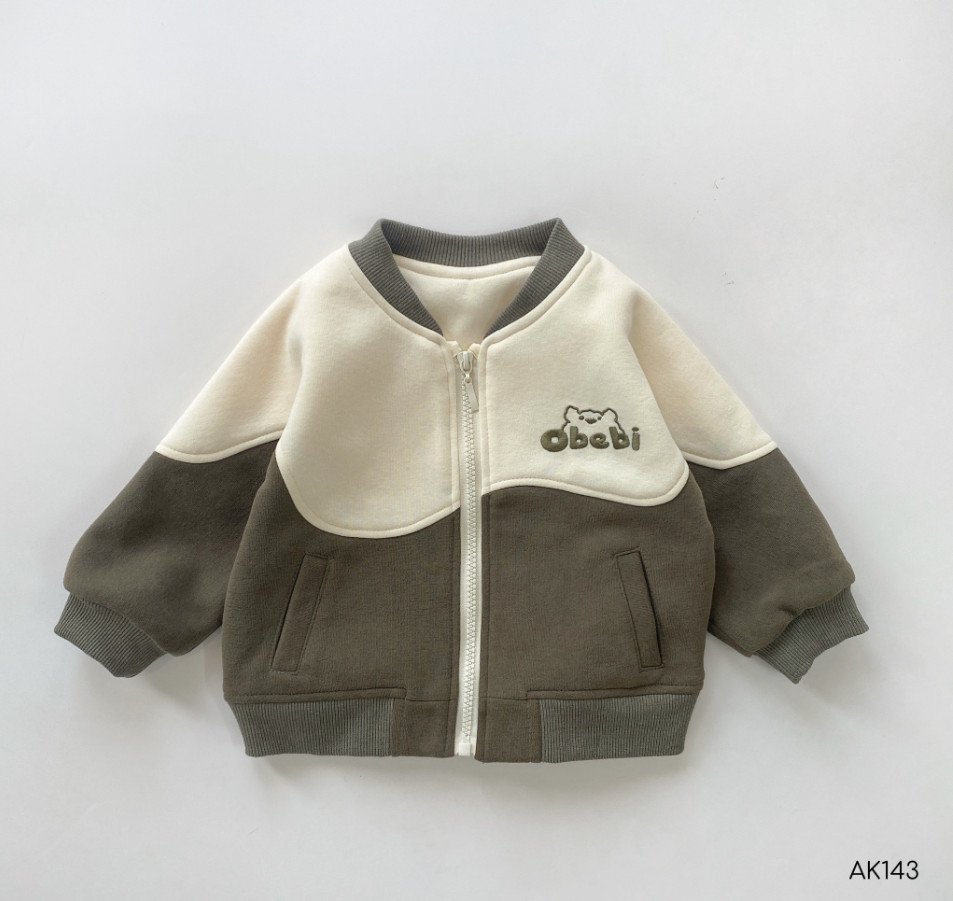 OBB Áo bomber nỉ kem chảy(73-100)