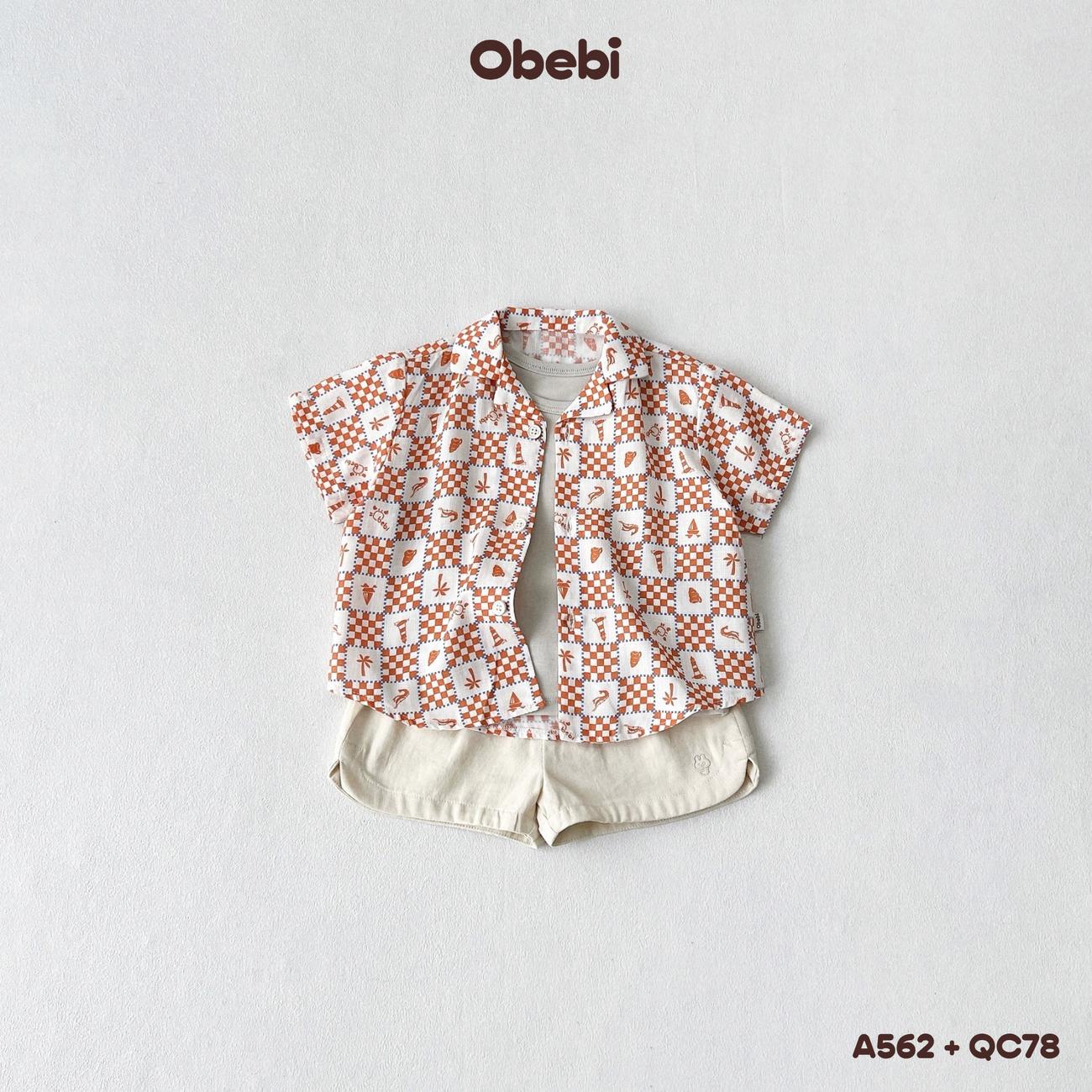 OBEBI - Áo sơ mi linen đi biển OBEBI (73-120)