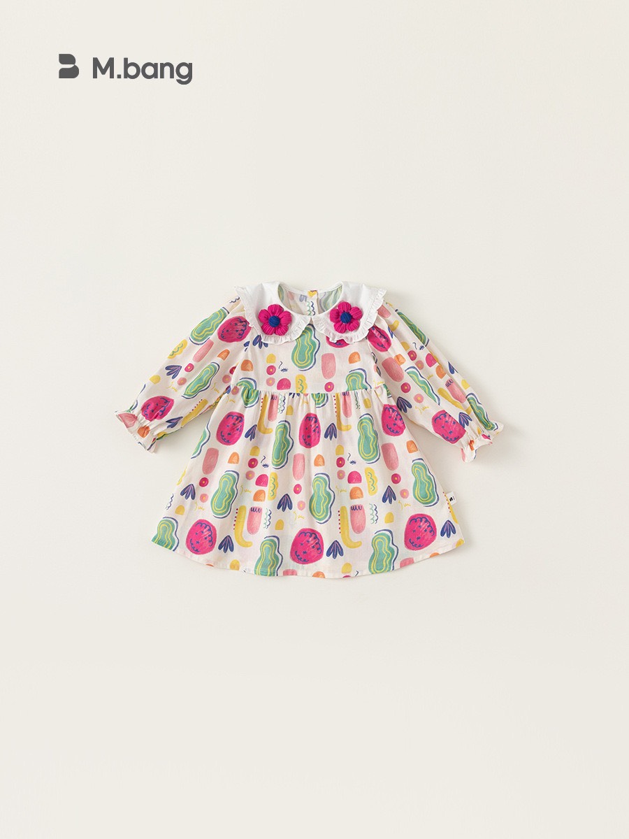 LB - Váy babydoll cổ bèo hoa(80-140)