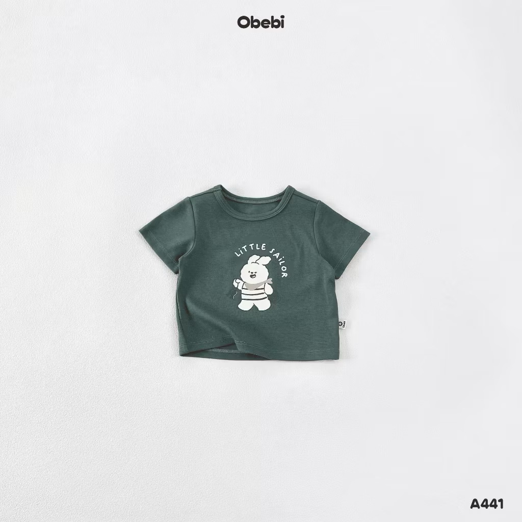 OBEBI - Áo thun in hình Little Sailor(66-110)
