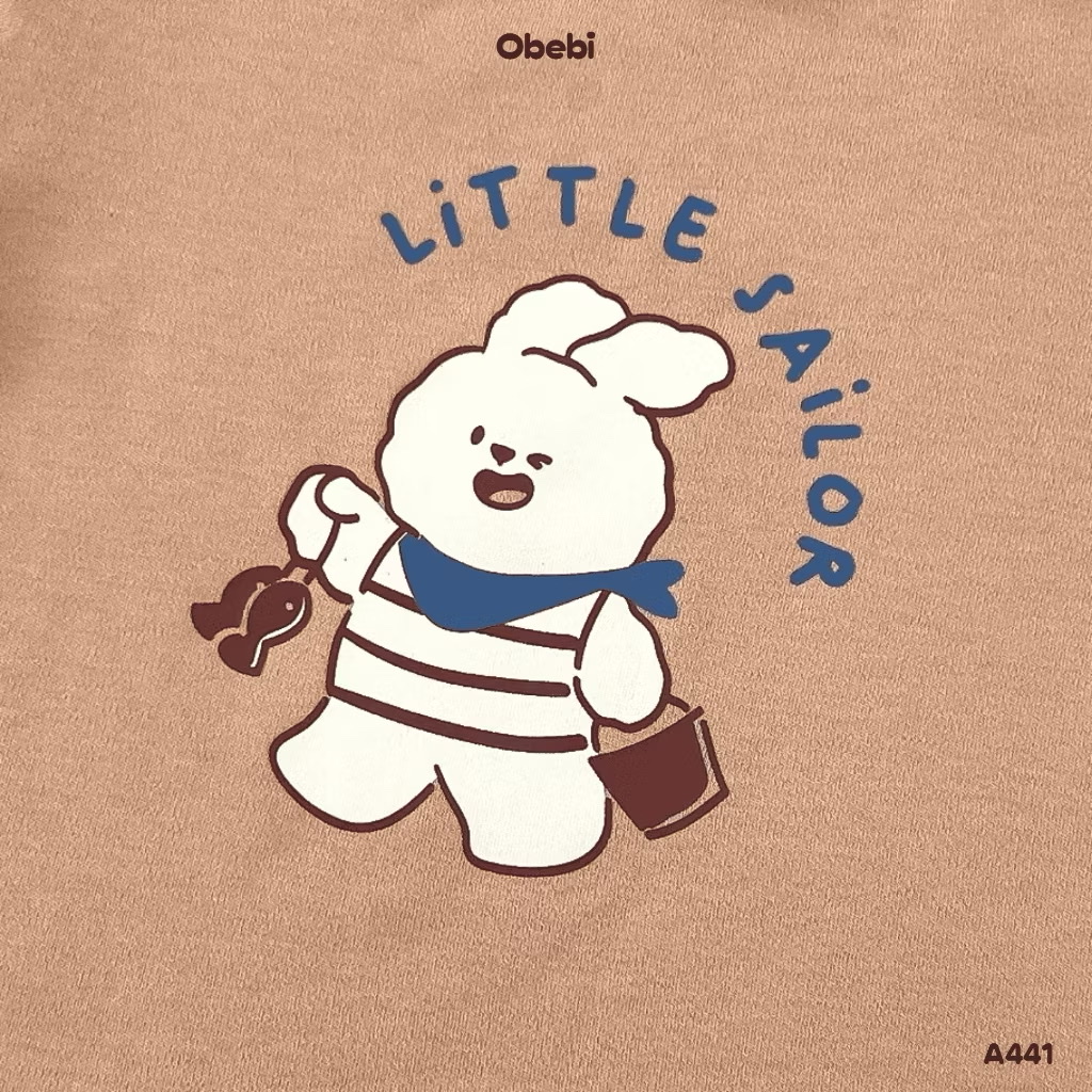 OBEBI - Áo thun in hình Little Sailor(66-110)