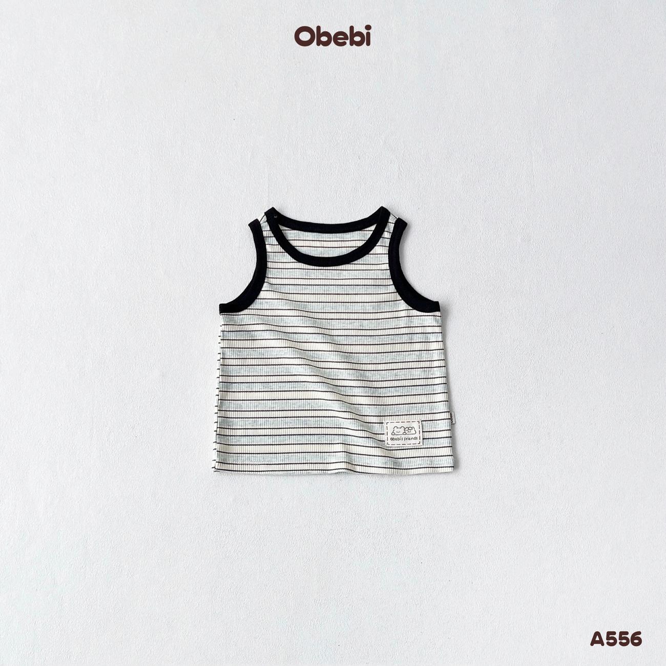 OBEBI - Áo ba lỗ kẻ ngang OBEBI (73-120)