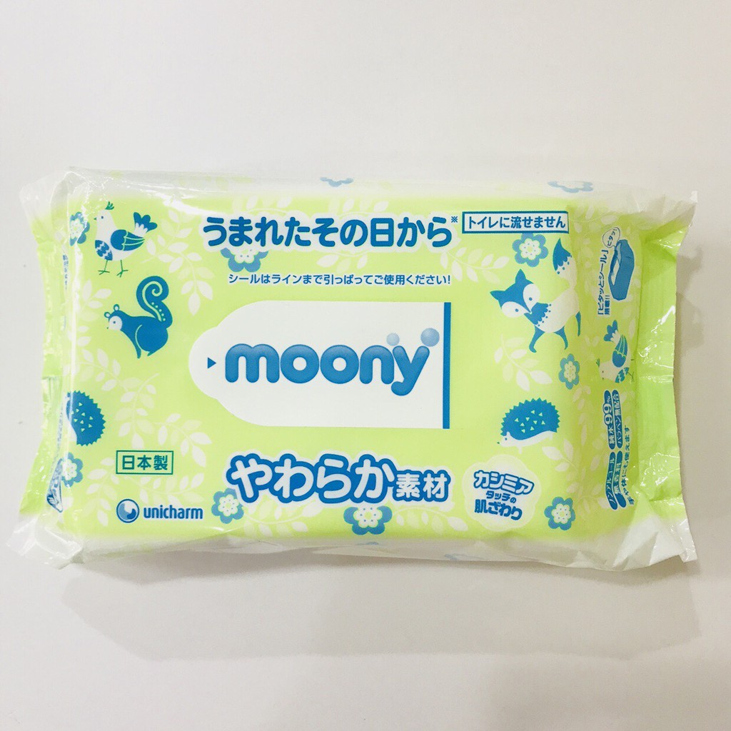 MOONY - KHĂN GIẤY ƯỚT 76 TỜ