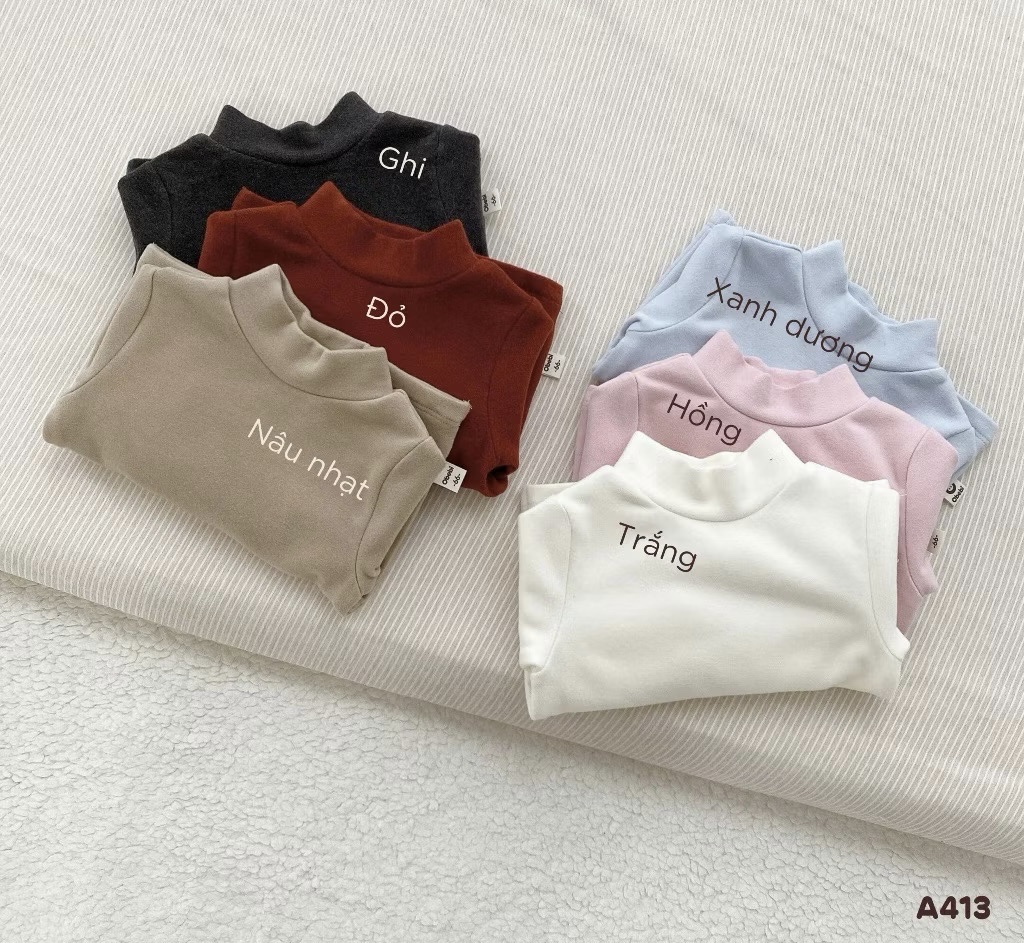 OBB- Áo nỉ cổ 3 phân đính mác(66-110)