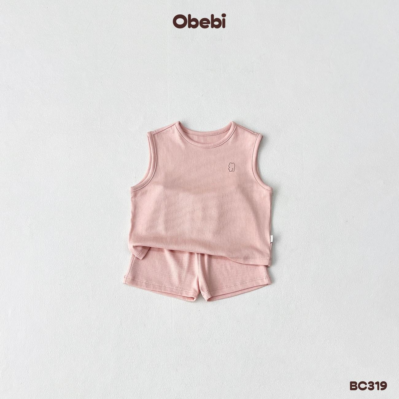 OBEBI - Bộ ba lỗ vải kháng khuẩn in gấu OBEBI (66-120)