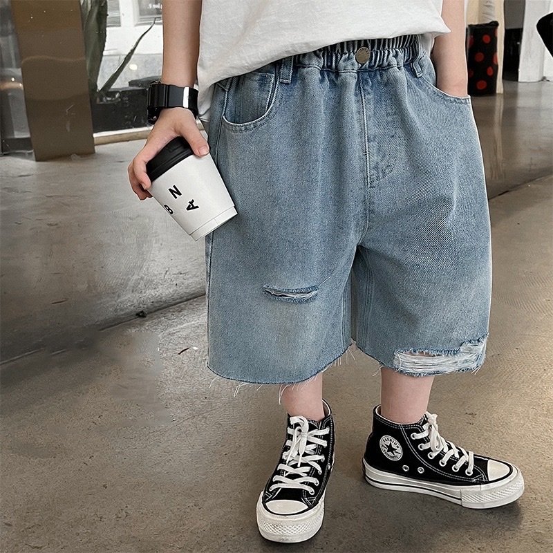 DL - Jean lửng rách AoAo kids(90-150)