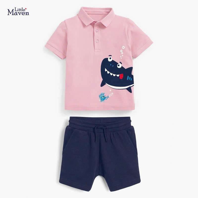 TL - Bộ cộc Polo Maven cá mập (2-7Y)