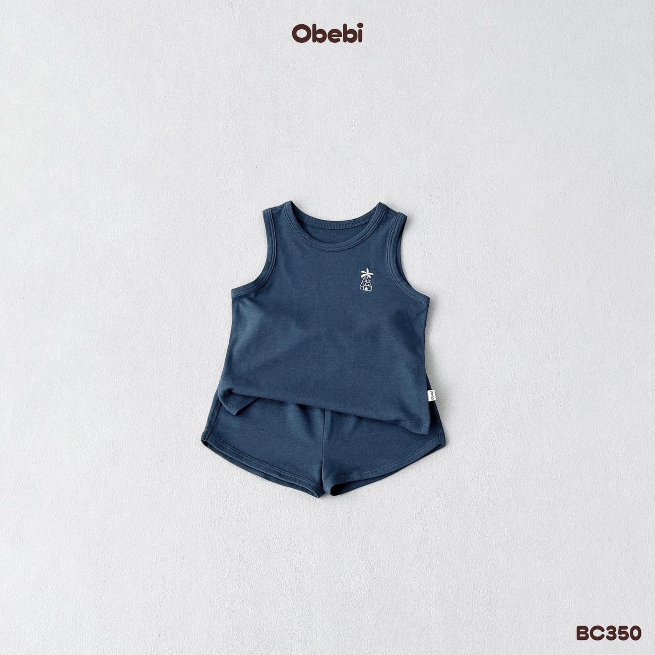 OBEBI - Bộ ba lỗ thêu cây dừa ngộ nghĩnh OBEBI (73-120)