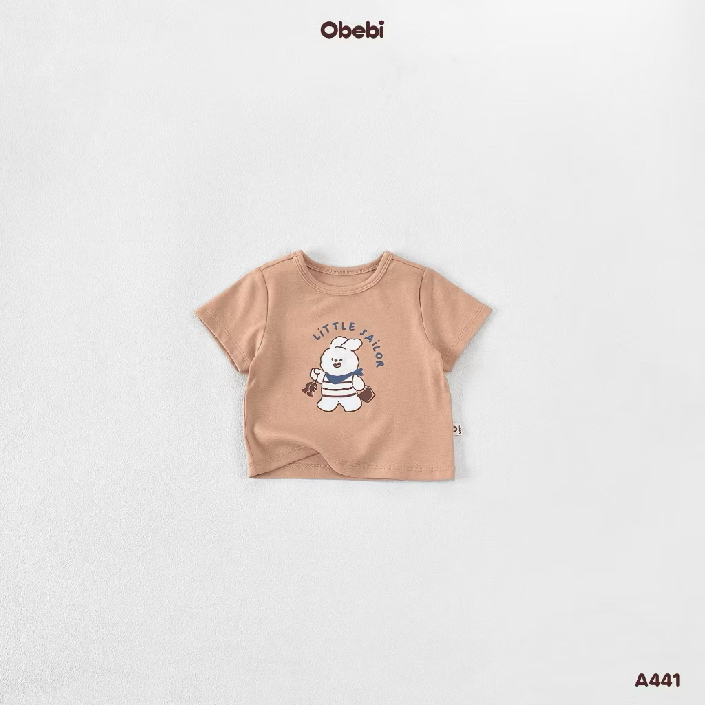 OBEBI - Áo thun in hình Little Sailor(66-110)