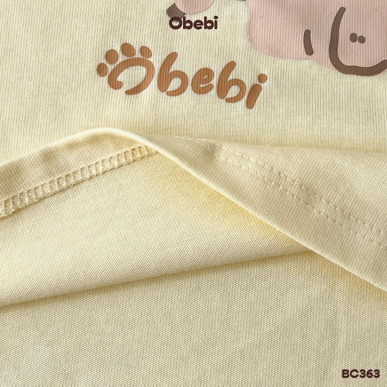OBEBI - Bộ cộc mùa hè phối viền in hình thú OBEBI (73-120)