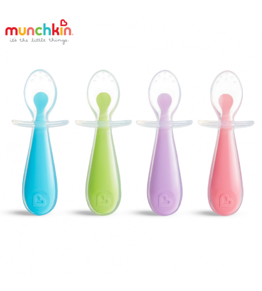 MUNCHKIN - THÌA SILICONE TẬP XÚC CHỐNG HÓC - MK27147