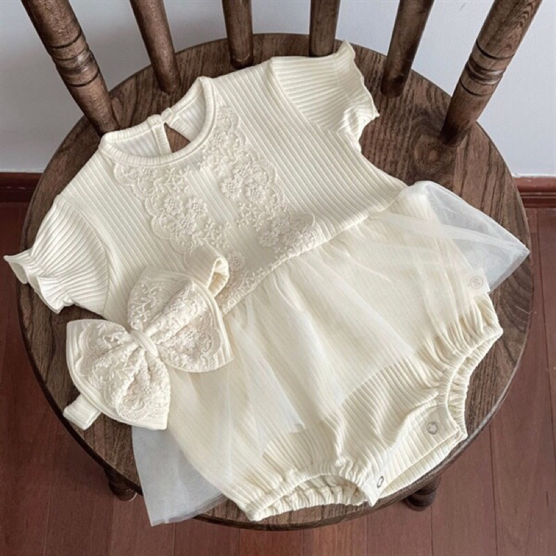 MT - Bodysuit ren ngực+turban nơ(59-80)