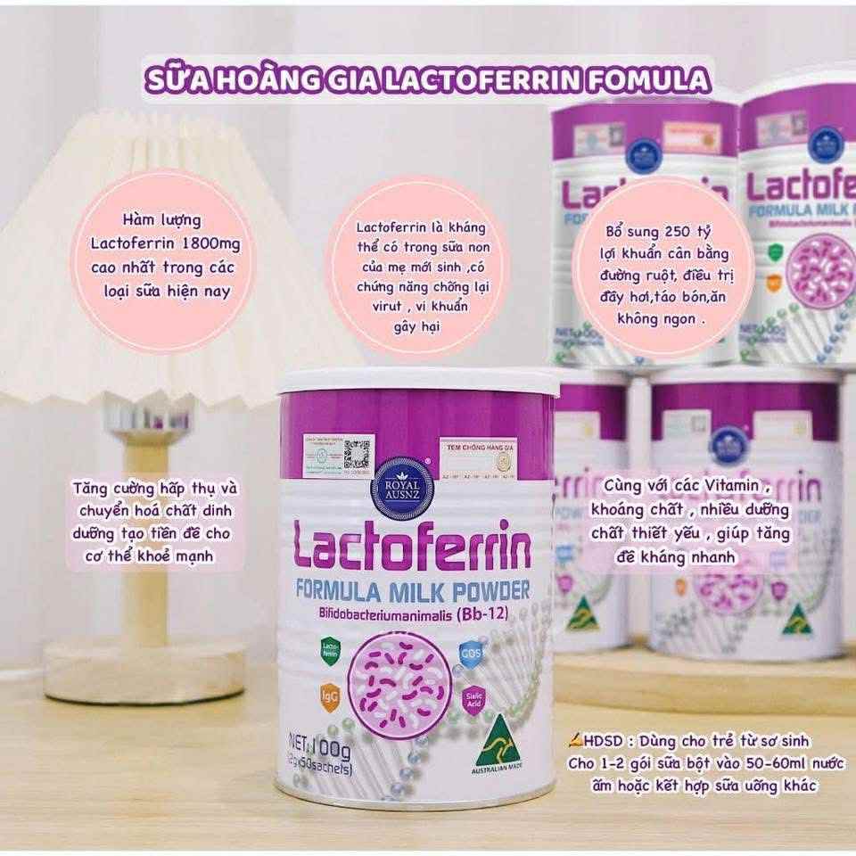 ROYAL AUSNZ - SỮA GÓI LACTOFERRIN TĂNG MIỄN DỊCH FORMULA MILK POWDER