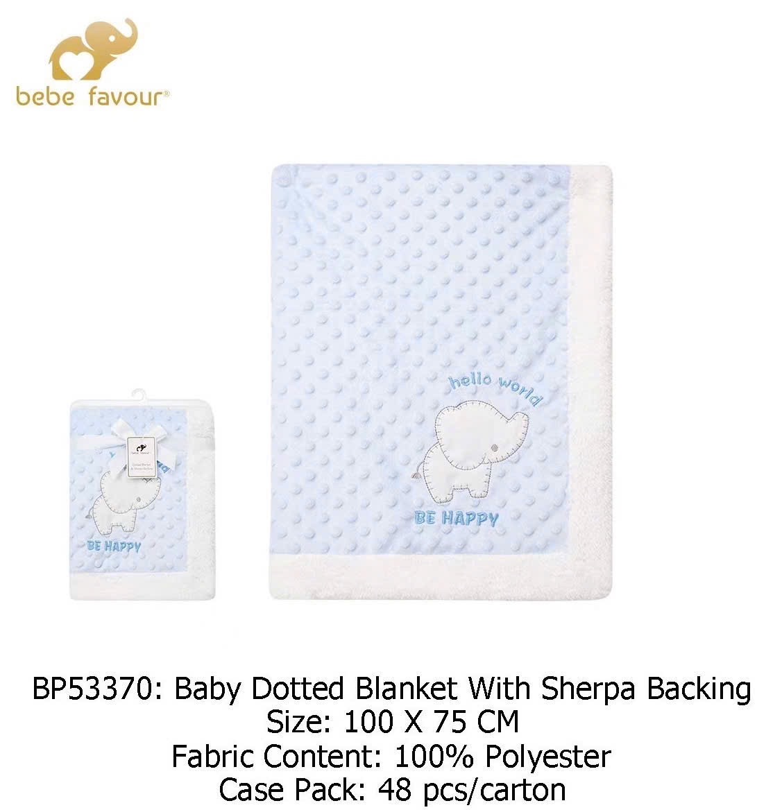 BW - Chăn lông BEBE FAVOUR 100x75cm