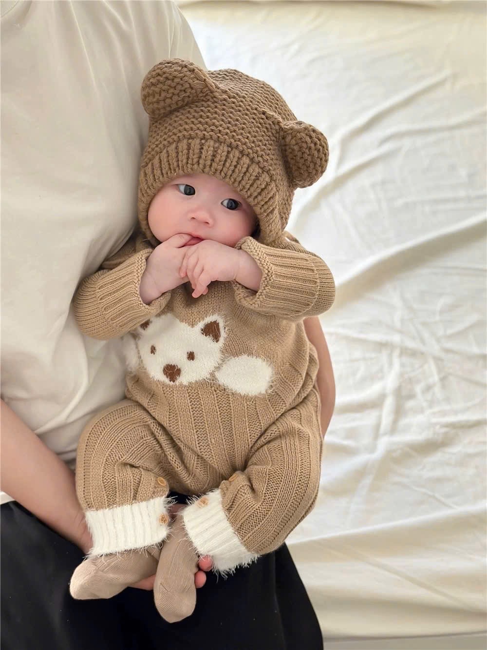 TMT - Bodysuit len gấu trắng(66-90)