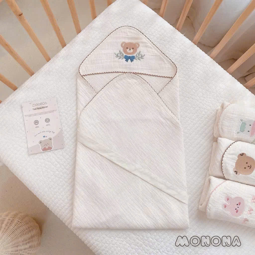 MONONA - Ủ CHOÀNG ĐÓN BÉ ORGNIC NEW
