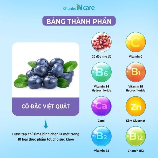 CHUNHO - 2Y+NƯỚC ÉP VIỆT QUẤT BỔ NÃO