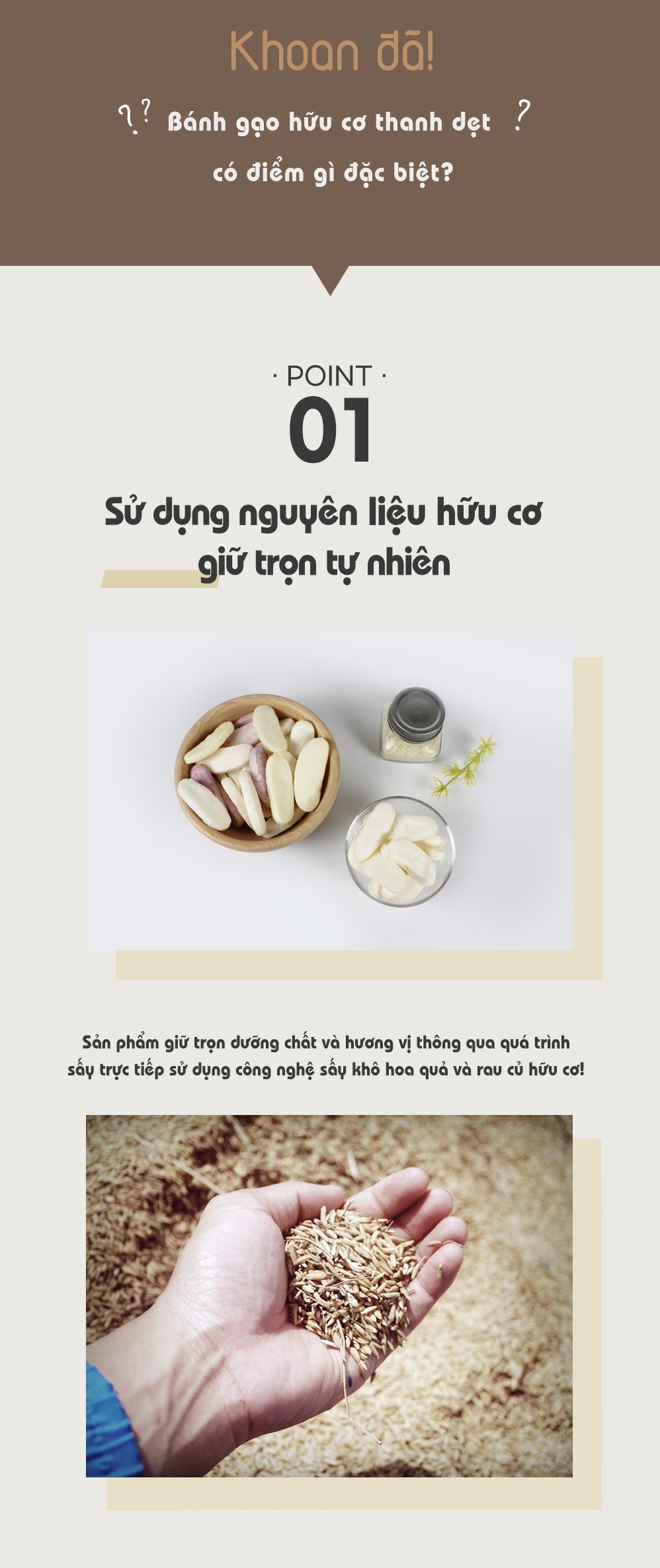 MOM'S CHOICE - 6M+BÁNH GẠO HỮU CƠ DẸT