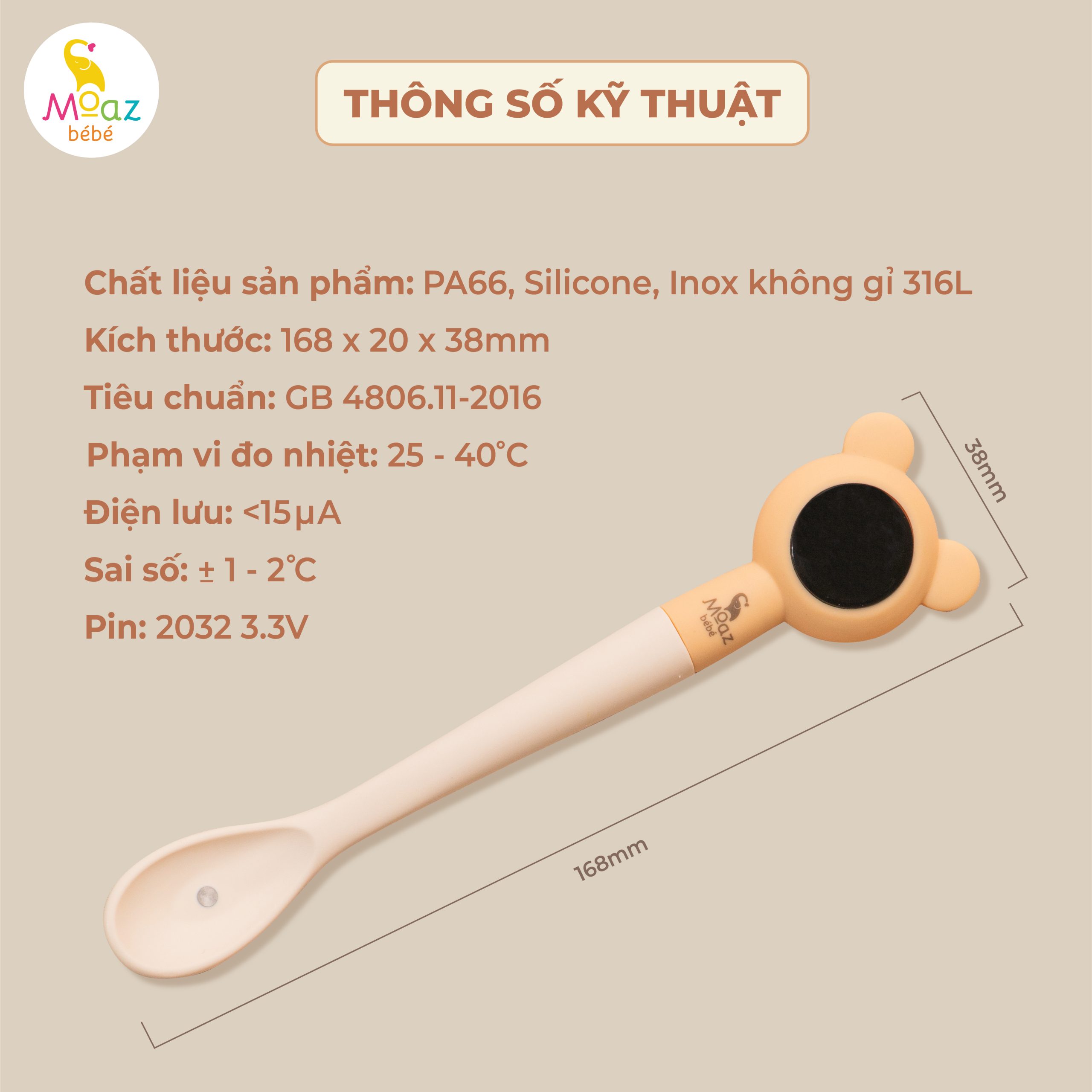 MOAZ - THÌA ĂN BÁO NHIỆT MB-086