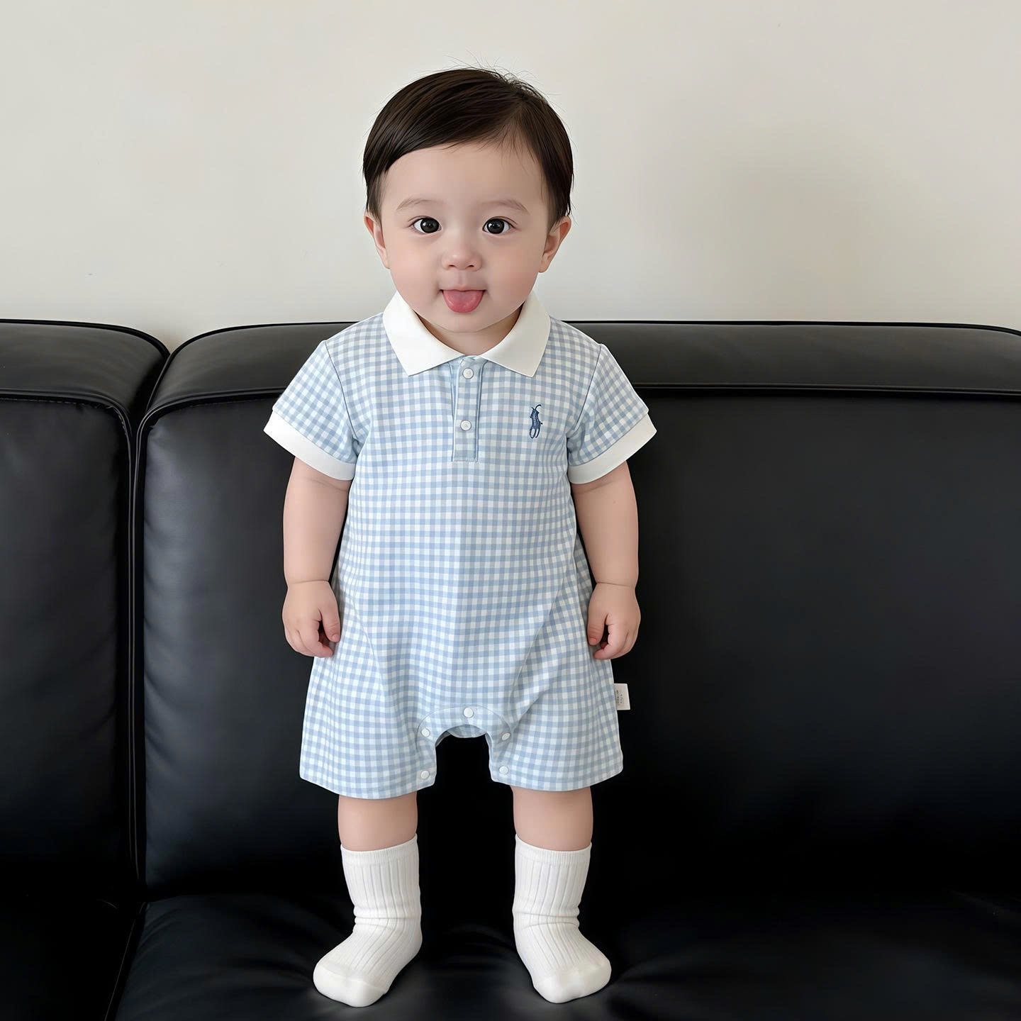 JS - Body polo caro xanh (66-80)