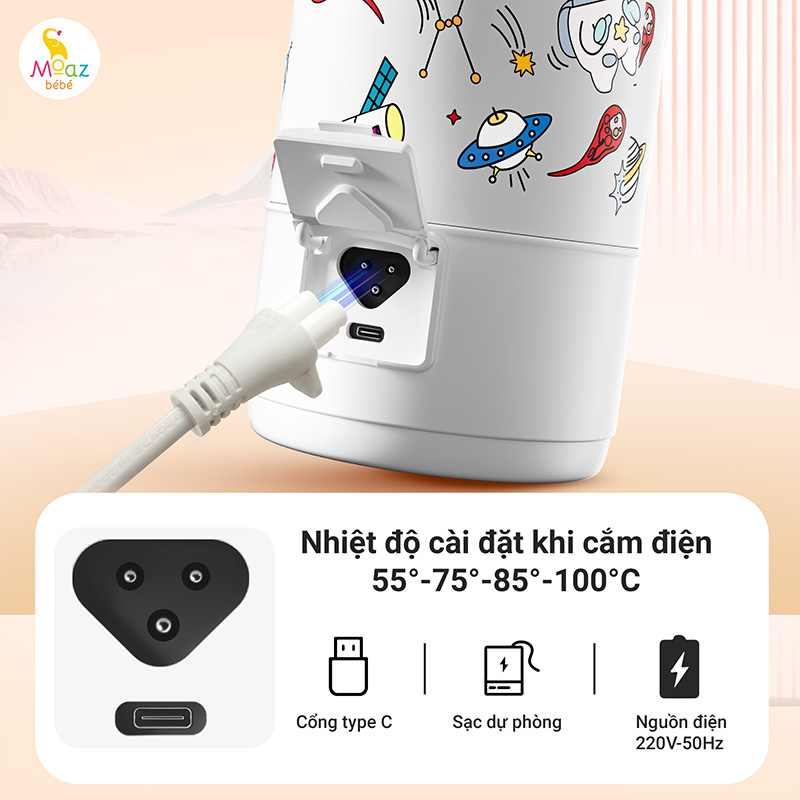 MOAZ - BÌNH ĐUN NƯỚC XÁCH TAY UNIVERSE MB-058