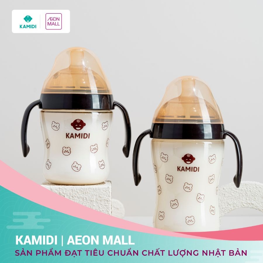 KAMIDI - BÌNH SỮA NHỰA HỌA TIẾT