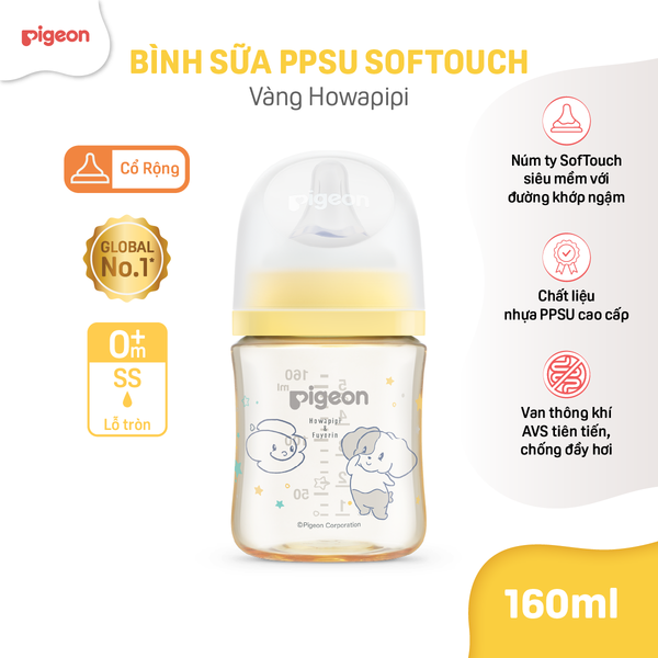 PIGEON - BÌNH SỮA PPSU SOFTOUCH BABY-FRIENDLY WORLD