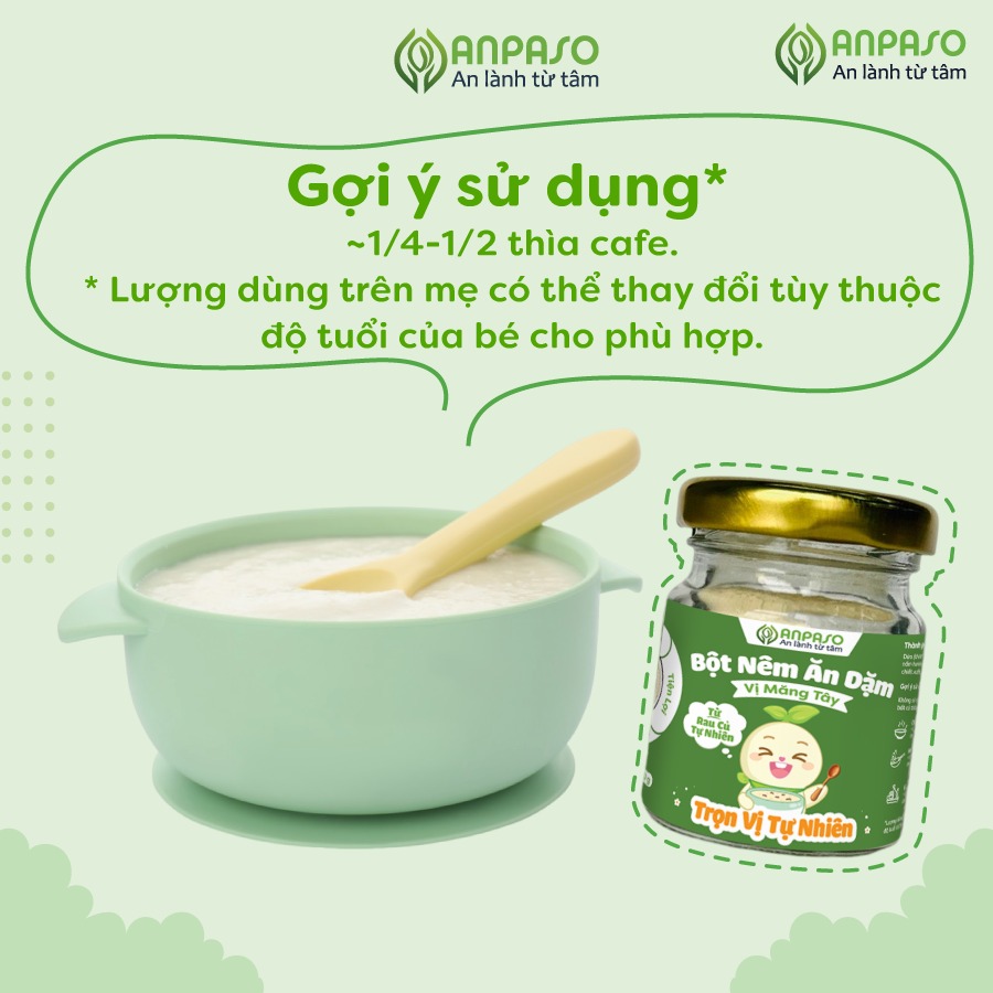 ANPASO - 6M+BỘT NÊM ĂN DẶM
