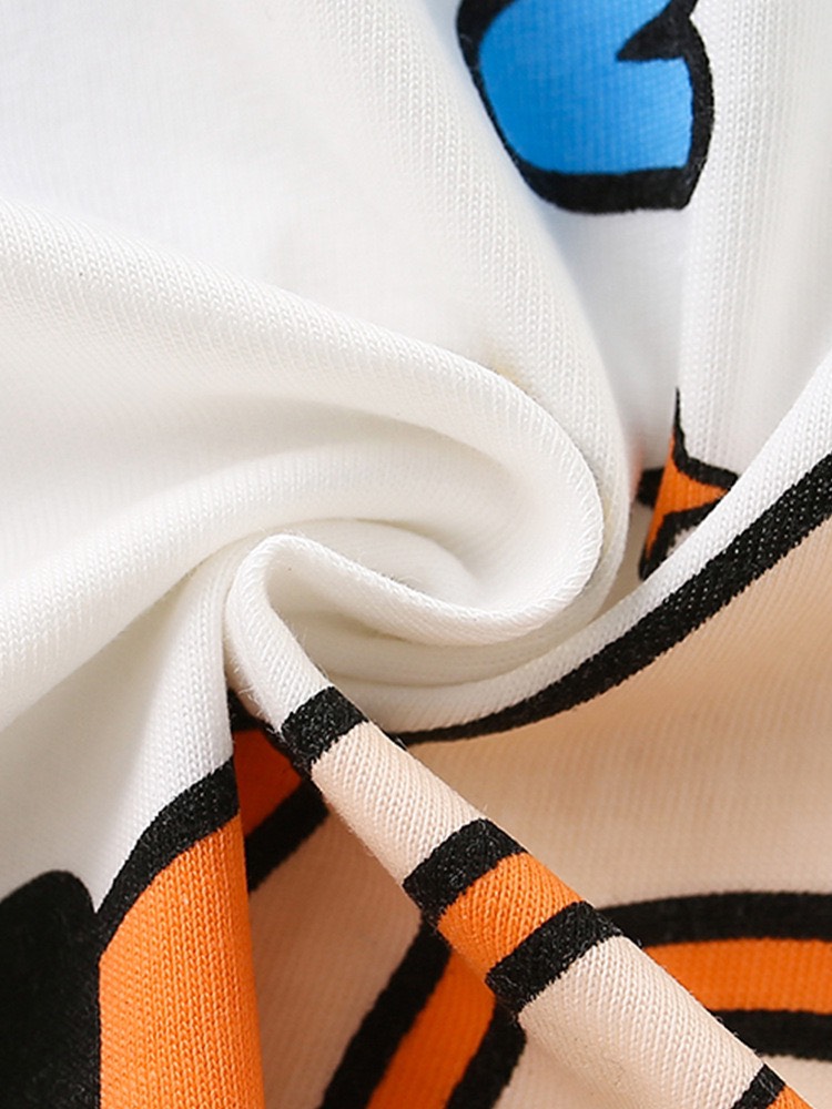 LB - Áo thun Malwee trắng hoạ tiết tên lửa(90-140)