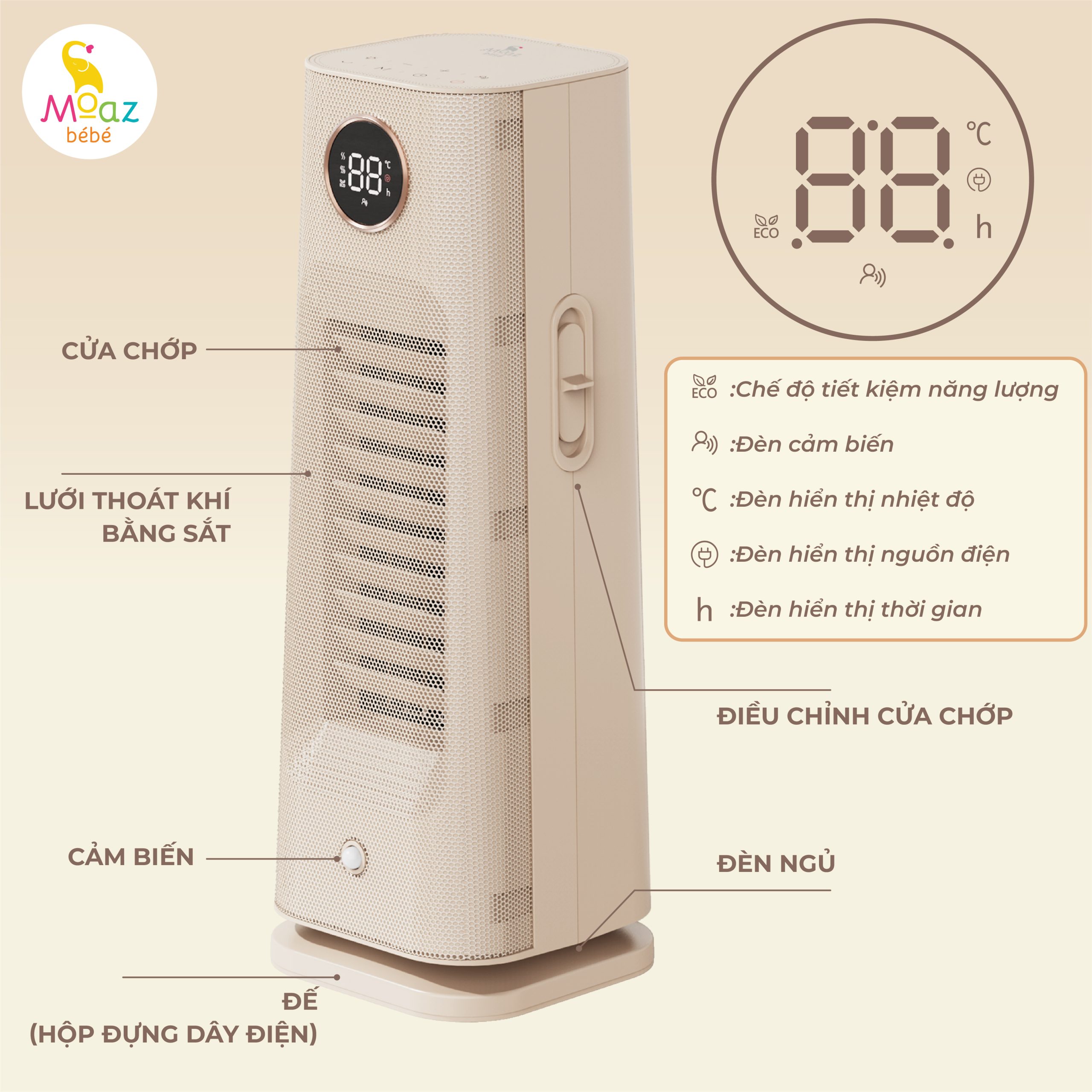 MOAZ - MÁY SƯỞI GỐM ĐA NĂNG PTC MB-077