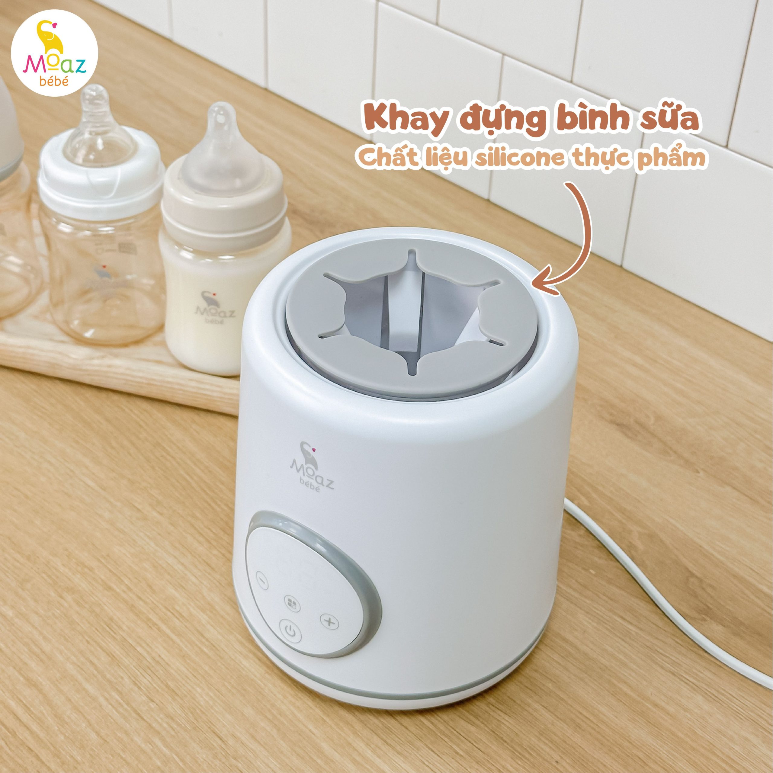 MOAZ - MÁY LẮC SỮA VÀ GIỮ ẤM MB-079