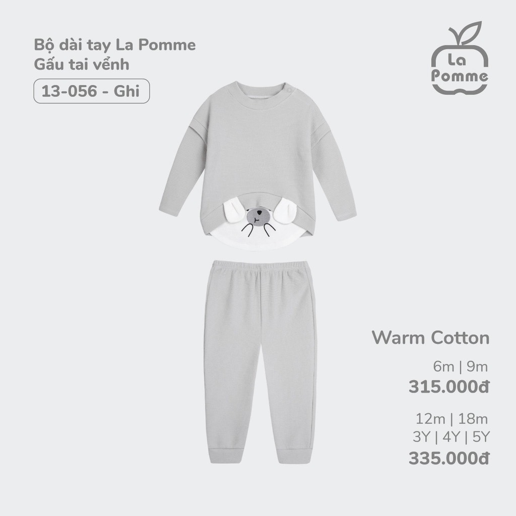 LA POMME Bộ dài tay Gấu tai vểnh(6M-4Y)