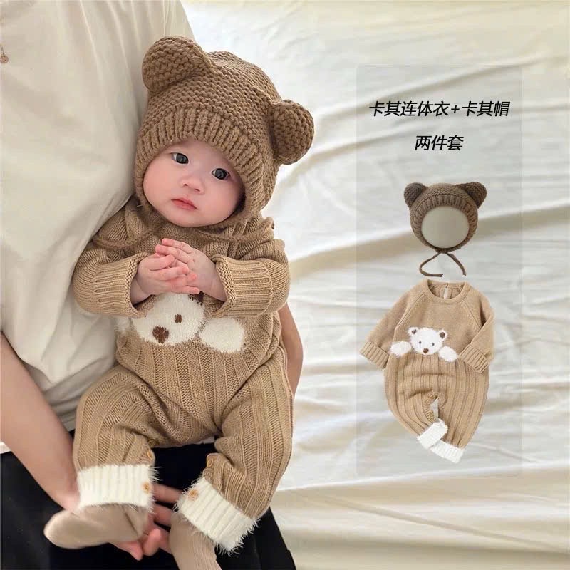 TMT - Bodysuit len gấu trắng(66-90)