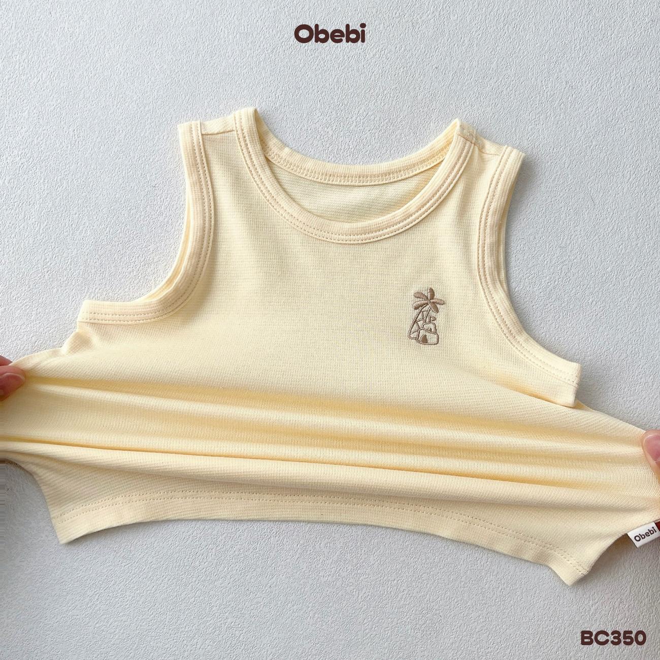 OBEBI - Bộ ba lỗ thêu cây dừa ngộ nghĩnh OBEBI (73-120)