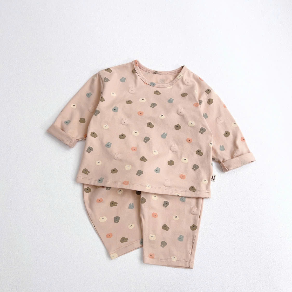 OBB - Bộ cotton mặt gấu thỏ (66-110)