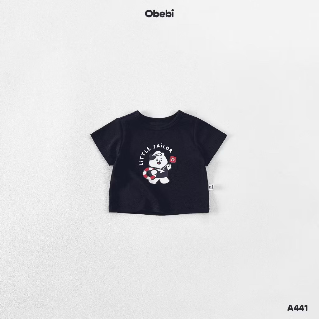 OBEBI - Áo thun in hình Little Sailor(66-110)