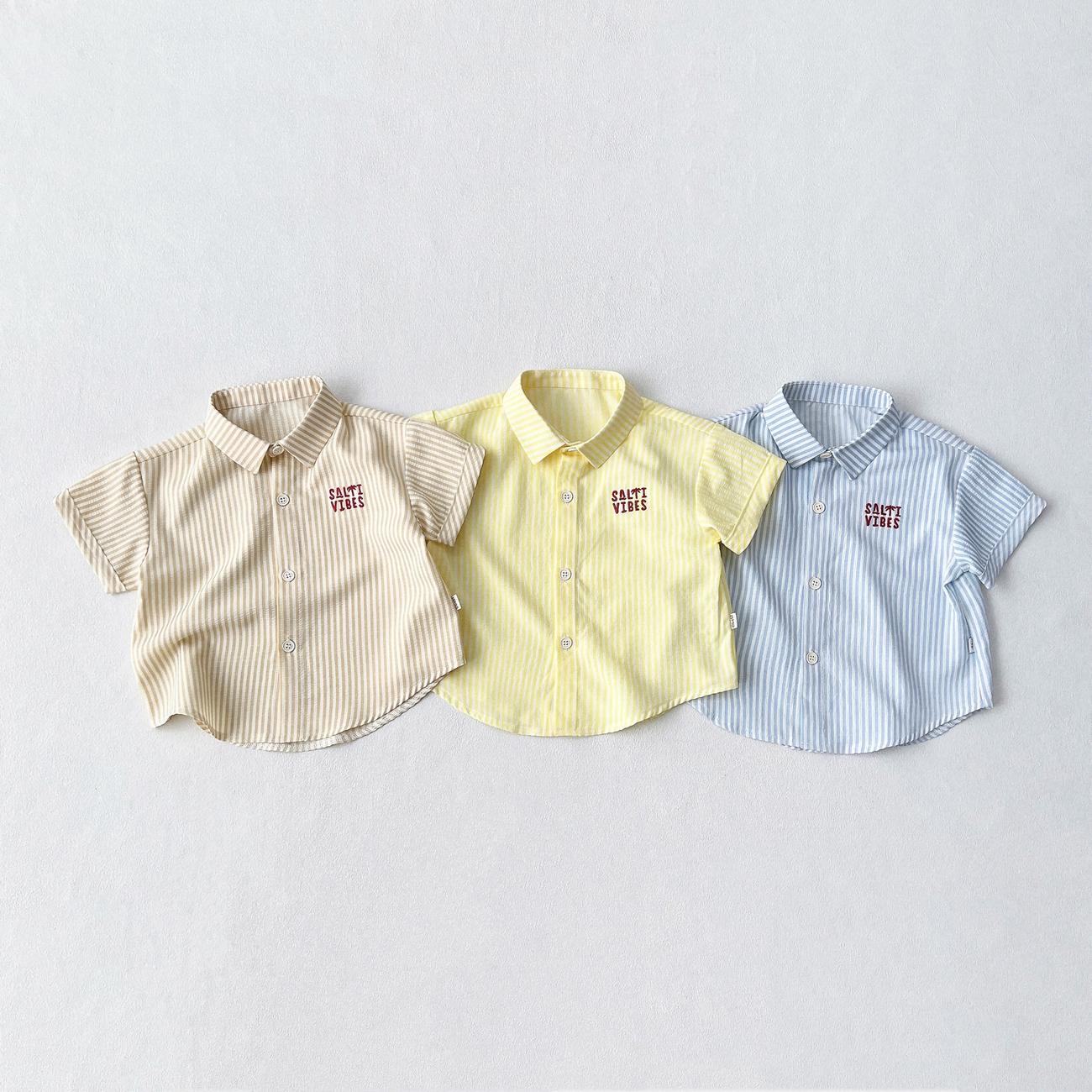 OBEBI -Áo sơ mi kẻ sọc mùa hè OBEBI (73-120)