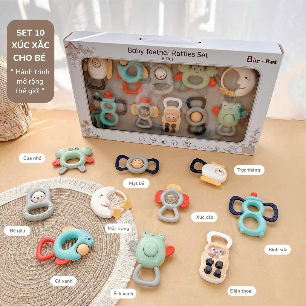 BARROT - SET 10 LỤC LẠC GẶM NƯỚU CAO CẤP