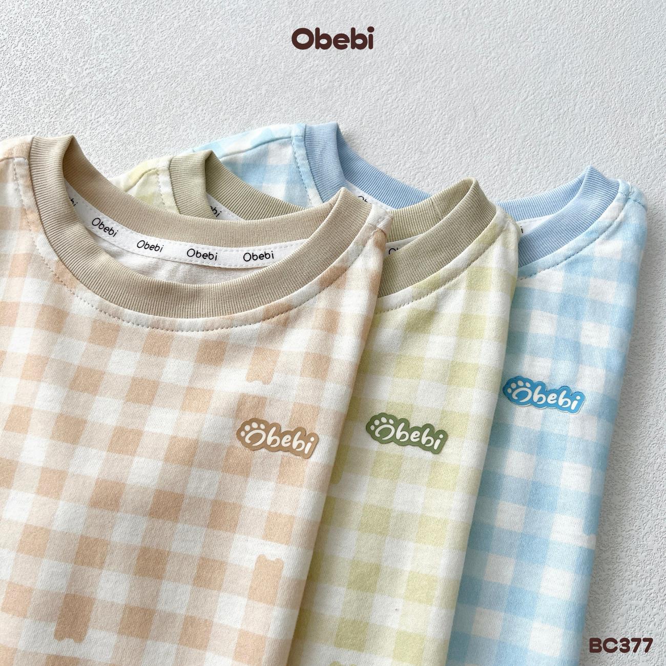 OBEBI - Bộ cộc kẻ caro OBEBI (66-120)